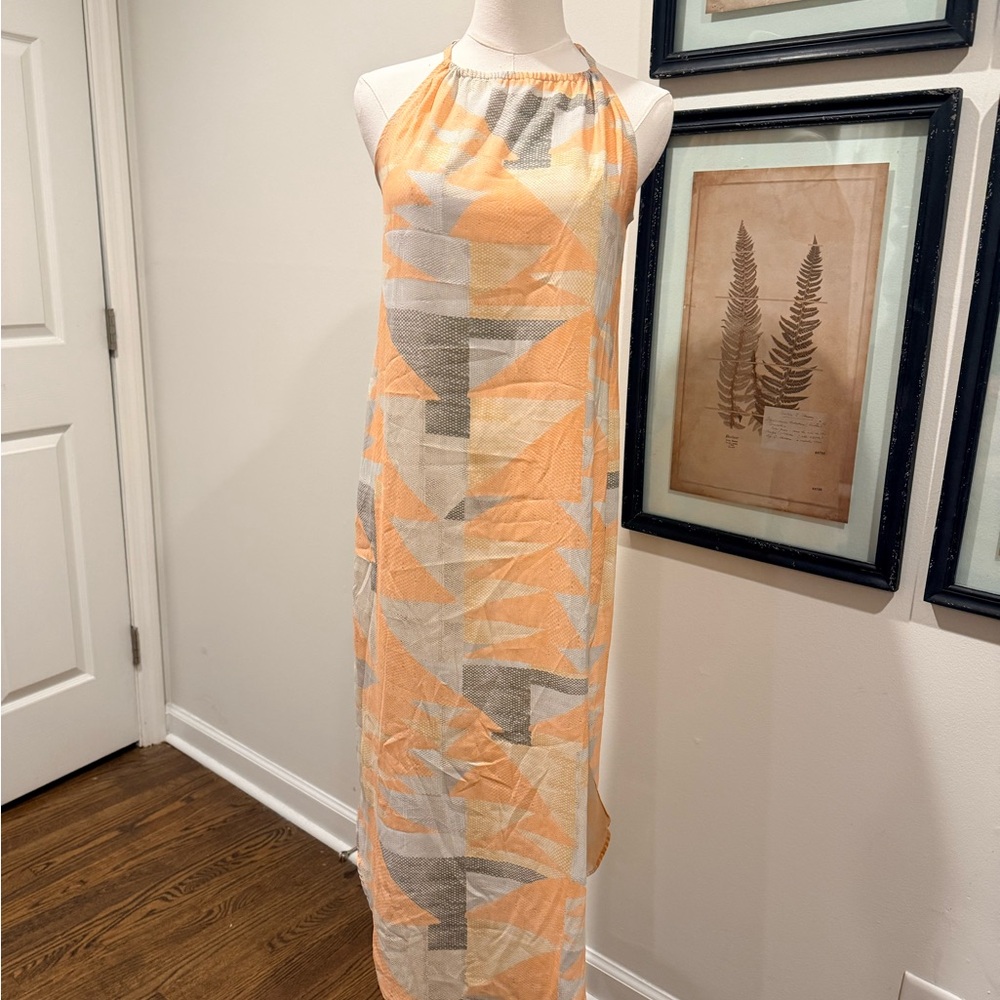 Mara Hoffman Easy Midi Dress in the Loom Peach print